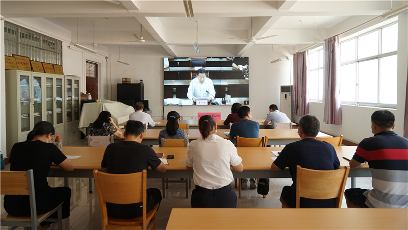 必赢组织收看全省学校灾后恢复重建工作调度会议